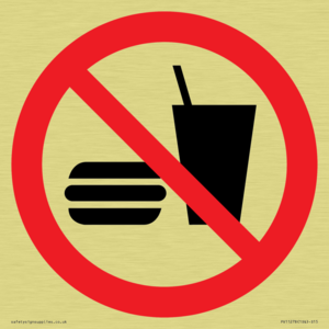 P022 Prohibition: No eating or drinking